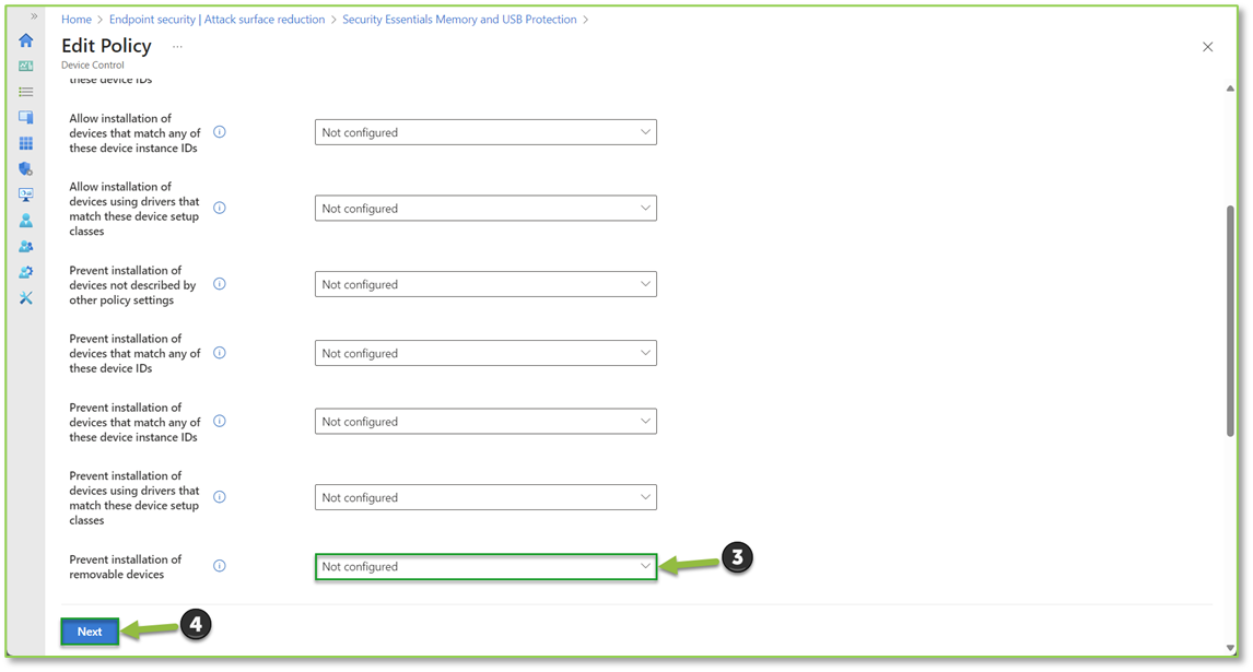 USB Access Read & Write Allowance