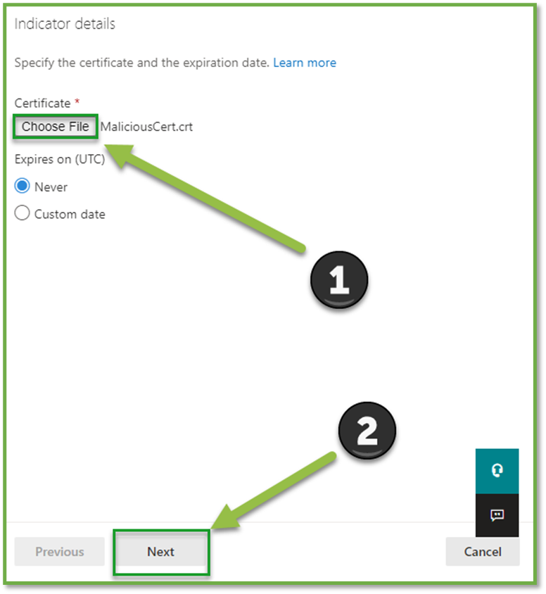 Defender Endpoint Certificate IOC Ban Work Instruction